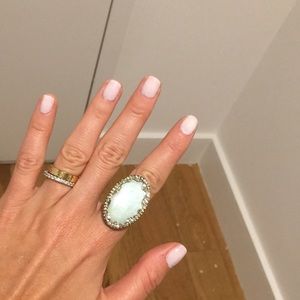 House of Harlow 1960 Tanga Coast Jasper Ring